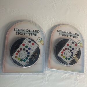 Vivitar Stick On LED Light Strip Multi Colored 78in per pack 2